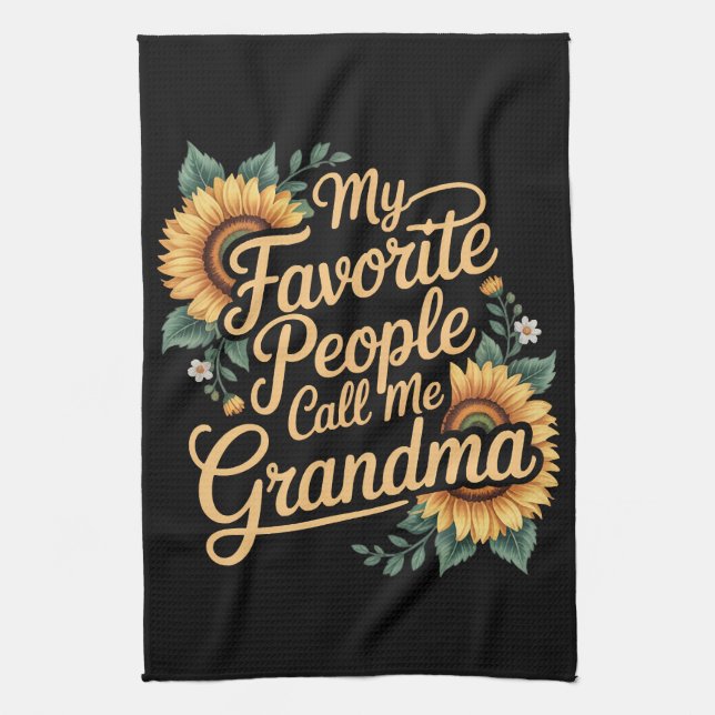 Linge De Cuisine Mes personnes préférées m'appellent grand-mère pou (Vertical)