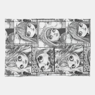 Linge De Cuisine Mes poupées patchwork noires et blanches préférées