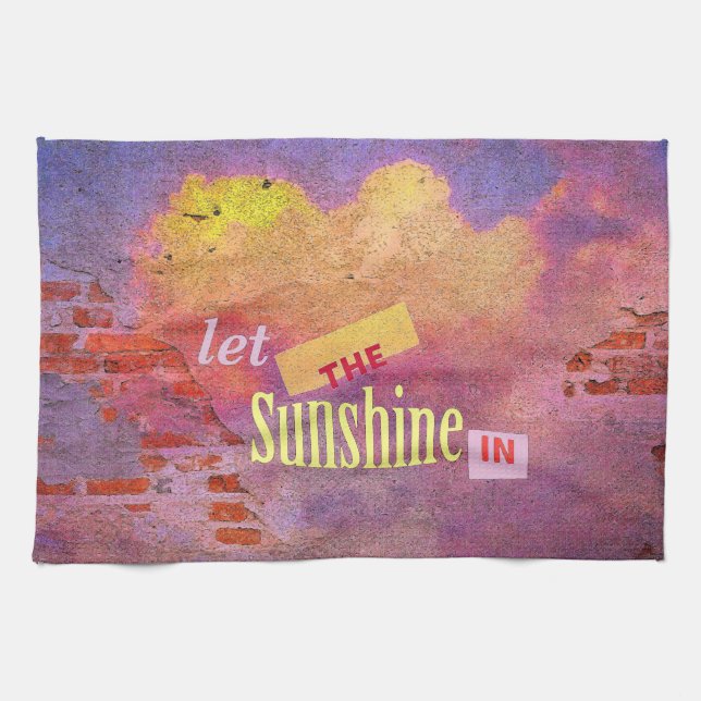 Linge De Cuisine Message sur un mur (Horizontal)