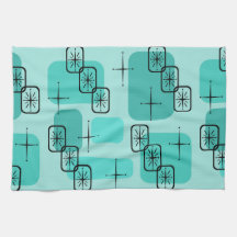 Mi-siècle moderne Spoutnik Turquoise