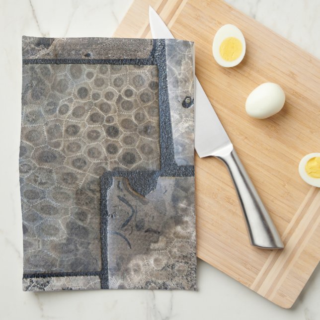 Linge De Cuisine Michigan Petoskey Stone (Quart Plié)