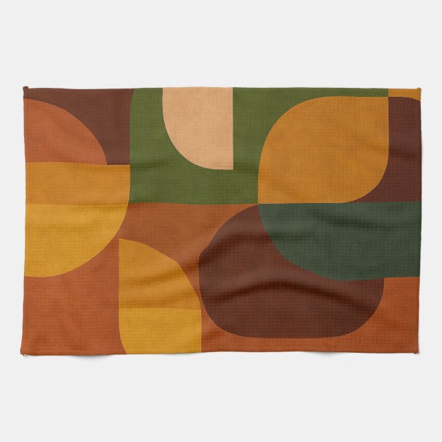 Linge De Cuisine Mid-Century Modern Abstract Composition (Horizontal)