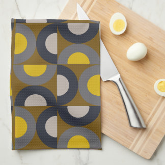 Linge De Cuisine Mid-Century Modern Bronze Mustard Thunder