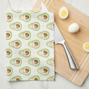 Linge De Cuisine Mignon motif d'avocat Kawaii drôle nourriture