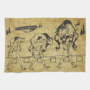 Linge De Cuisine Milo de Croton et Taureau - gymnase de motivation