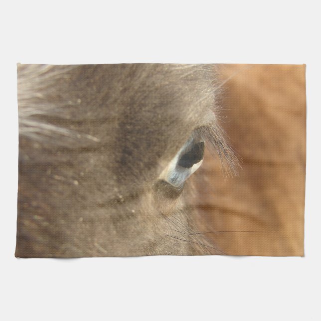 Linge De Cuisine Mini Cheval bleu teint Filly (Horizontal)
