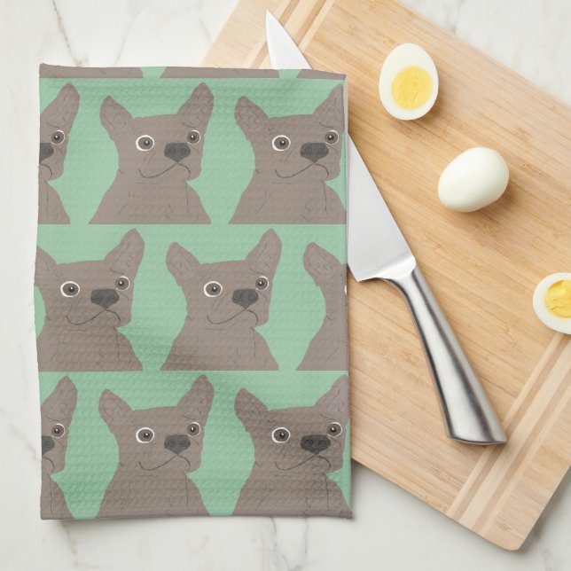Linge De Cuisine Mint, Dog (Quart Plié)