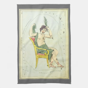 Linge De Cuisine Miroir d'Urania, Carte céleste d'astronomie vintag