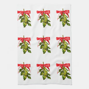 Linge De Cuisine mistletoe