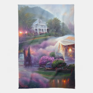 Linge De Cuisine Misty Wisteria House sur la colline