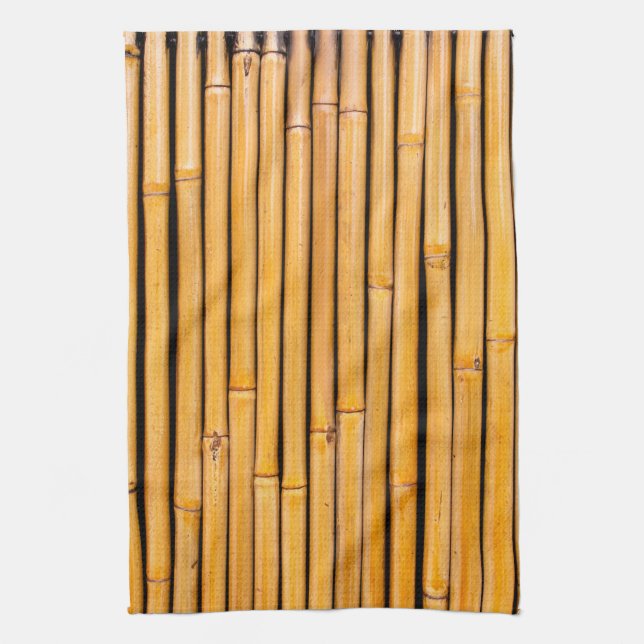 Linge De Cuisine Modèle en bambou hawaïen tropical d'arrière - plan (Vertical)