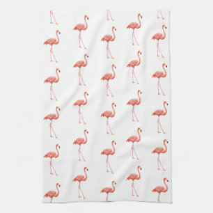 Linge De Cuisine Modèle Flamingo rose féminin