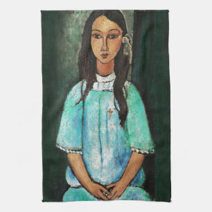 Linge De Cuisine Modigliani Alice Peinture d'Art Vintage