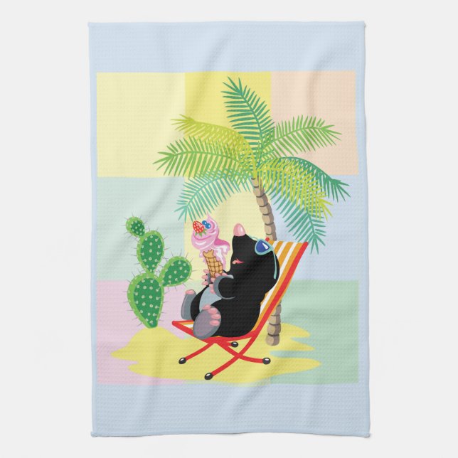 Linge De Cuisine mole sur la plage (Vertical)