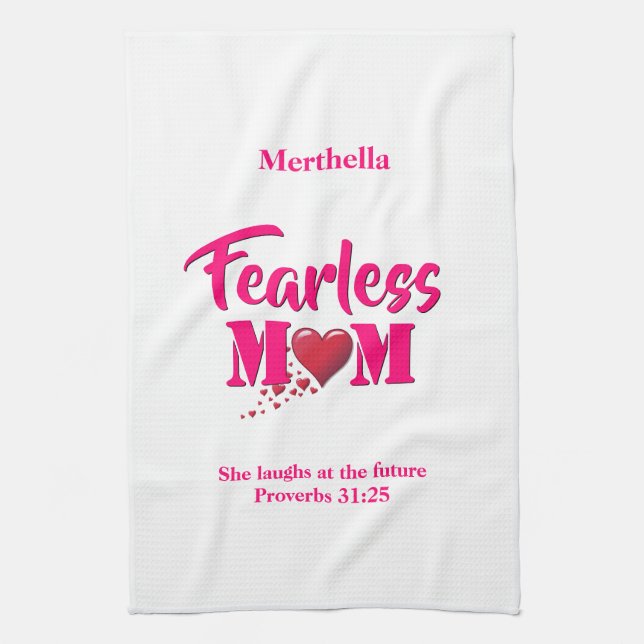 Linge De Cuisine MOM SANS PEUR | Proverbes 31 (Vertical)