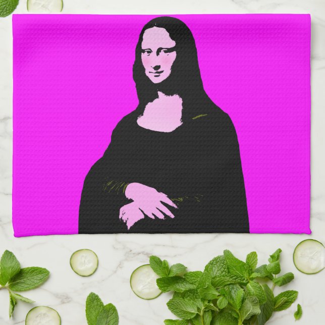 Linge De Cuisine Mona Lisa Pop Art Style (Plié)