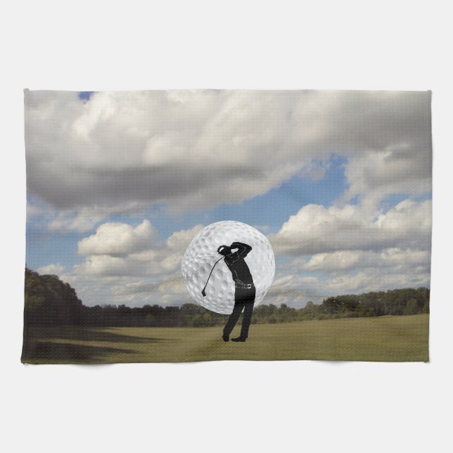 Linge De Cuisine Monde de golf (Horizontal)