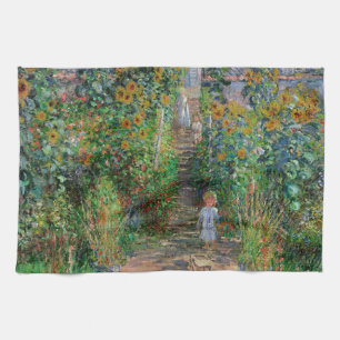 Linge De Cuisine Monet Garden Vetheuil Impressionim Peinture