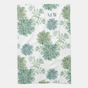 Linge De Cuisine Monogramme Bonheur des Plantes Motif réussi