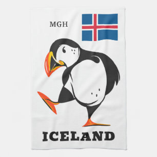 Linge De Cuisine Monogramme personnalisé Islande