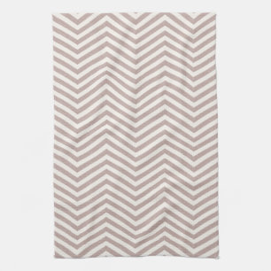Linge De Cuisine MonoZag Mauve Poussiéreux