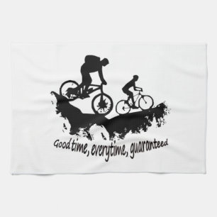 Linge De Cuisine Montagne faisant du vélo la citation inspirée de