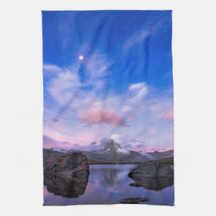 Linge De Cuisine Montagnes Matterhorn & Lake Stellisee