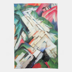 Linge De Cuisine Montagnes (Paysage) par Franz Marc, Art ancien