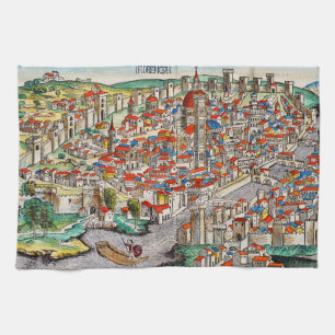 Linge De Cuisine Monument médiéval de Florence en Italie