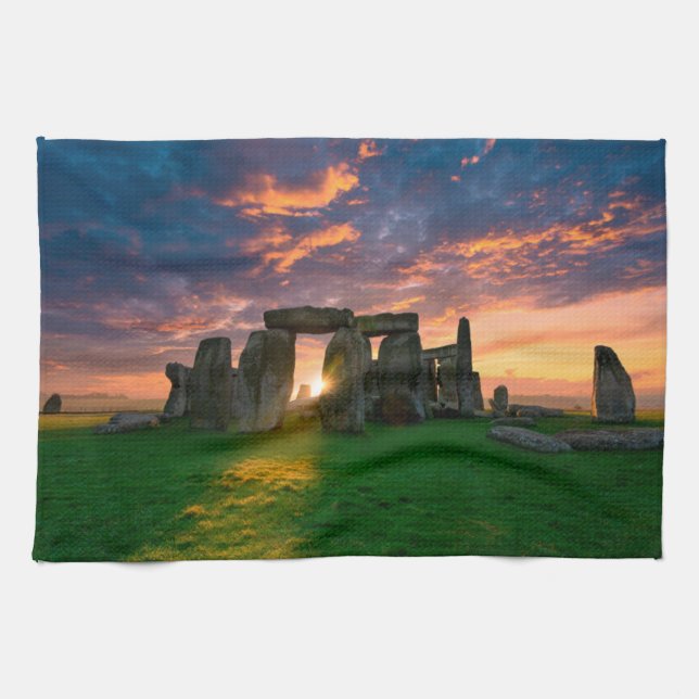 Linge De Cuisine Monuments | Stonhenge, Angleterre (Horizontal)