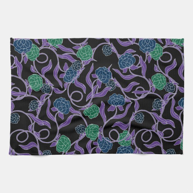 Linge De Cuisine Moonlit Vine - Mysticool Collection (Horizontal)