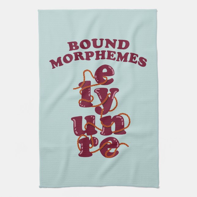Linge De Cuisine Morphèmes liés Phonique enseignement anglais (Vertical)
