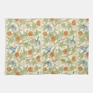Linge De Cuisine Morris' Trellis 1862 Fleur Vintage et Motif d'oise