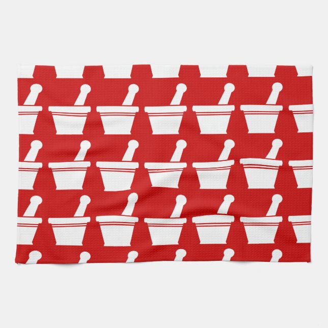 Linge De Cuisine Mortier et pilon (Horizontal)