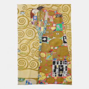 Linge De Cuisine Mosaïque d'accomplissement de Klimt : Frise vintag