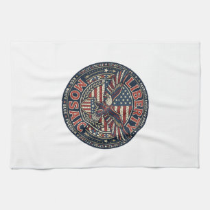 Linge De Cuisine Mosaïque Liberté Patriotique Mosaïque Patriotique
