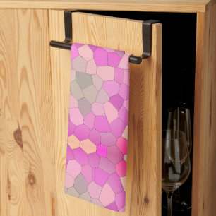 Linge De Cuisine Mosaïque Pixélisée Art Neuvau