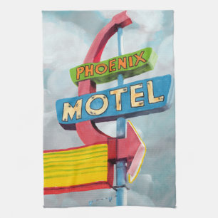 Linge De Cuisine Motel de Phoenix d'aquarelle
