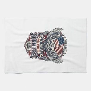 Linge De Cuisine Moteur Aigle Patriotique Biker Route Liberté Patri