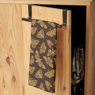 Linge De Cuisine Moths rétro des années 1970