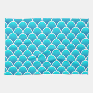 Linge De Cuisine Motif abstrait de peau d'animal bleu clair