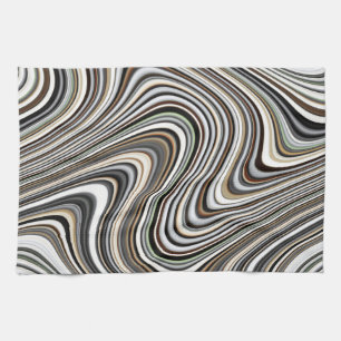 Linge De Cuisine Motif Abstrait moderne et élégant