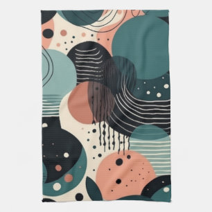 Linge De Cuisine Motif Abstrait sans fil minimal - géométrique (8)