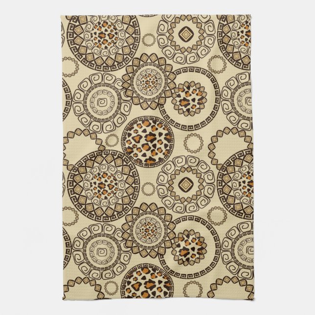 Linge De Cuisine Motif africain 3 de peau de guépard (Vertical)
