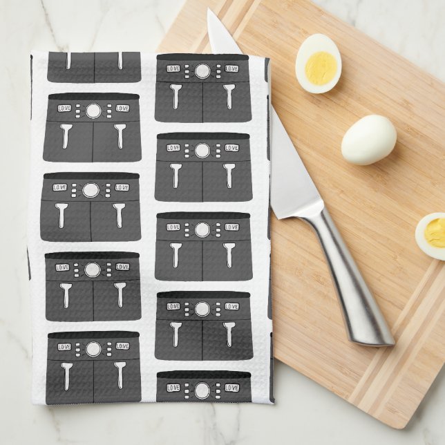 Linge De Cuisine Motif Air Fryer (Quart Plié)