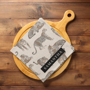 Linge De Cuisine Motif animal sauvage de la Jungle Leopard
