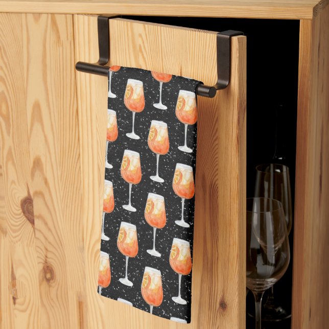 Linge De Cuisine Motif Aperol Spritz (Pliage en tiers)