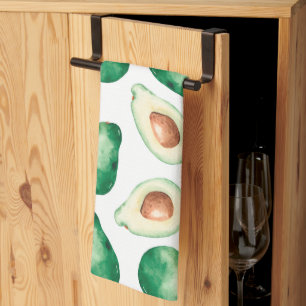 Linge De Cuisine Motif Aquarelle Avocado