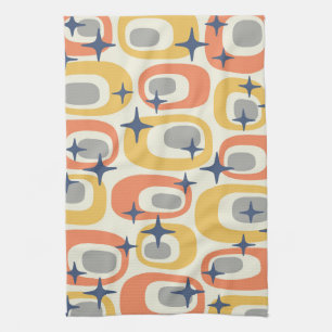 Linge De Cuisine Motif atomique moderne du milieu du siècle