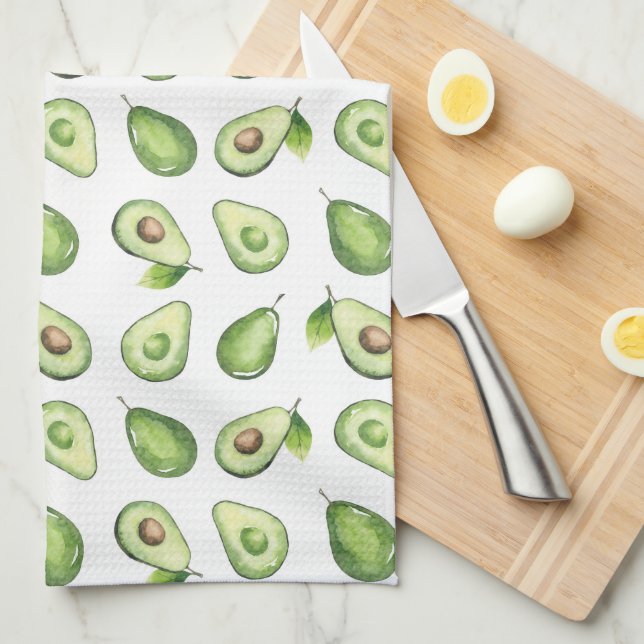 Linge De Cuisine Motif Avacado (Quart Plié)